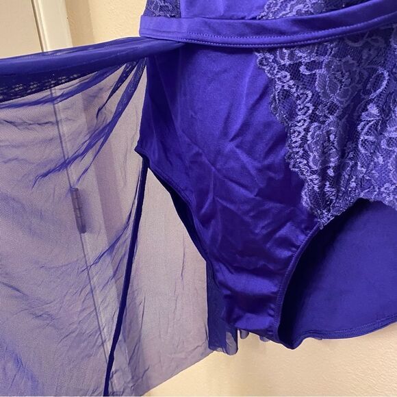 WEISSMAN Dance Costume ballet lyrical purple blue dress Just A Game 11603 SA - Picture 10 of 16